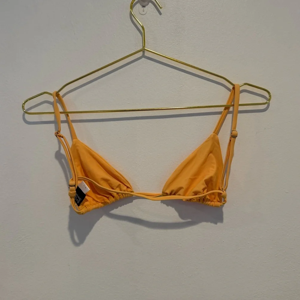 Bright Swimwear Yellow Triangle Bikini Top Size Small - Picture 7 of 9